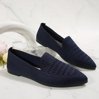 Damen Slipper mit atmungsaktivem Strickmaterial WW