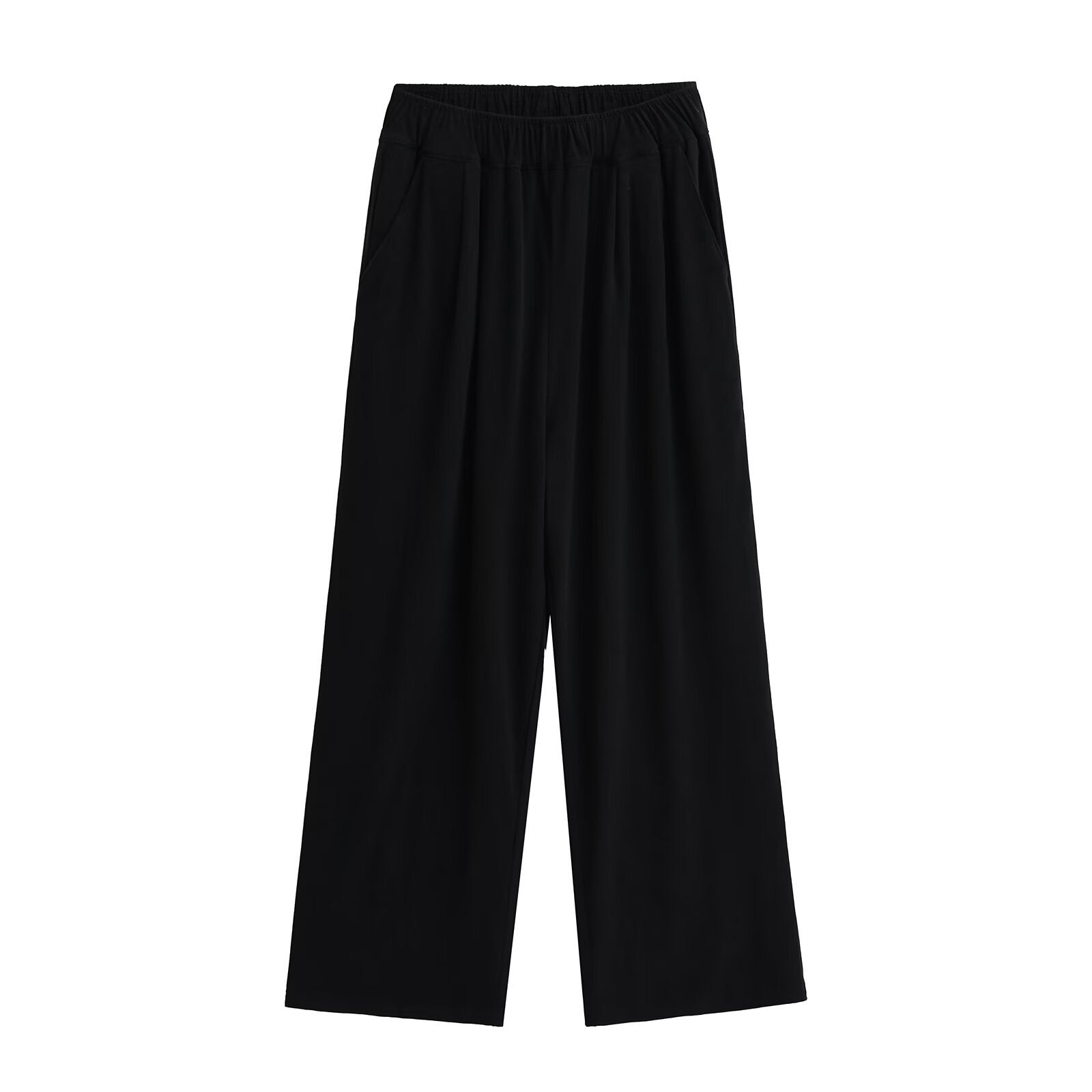Damen Weite Chino-Hose mit elastischem Bund WW