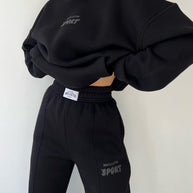 Damen Sportlicher Oversized Hoodie WW