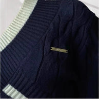 Damen Strick-Crop-Top mit modischem Zopfmuster WW