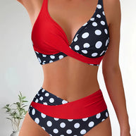 Damen Bikini-Set mit innovativem Wickeldesign und hochgeschnittenen Shorts WW