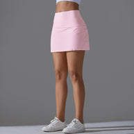 Damen Sportrock mit hohem Bund und integrierter Shorts WW