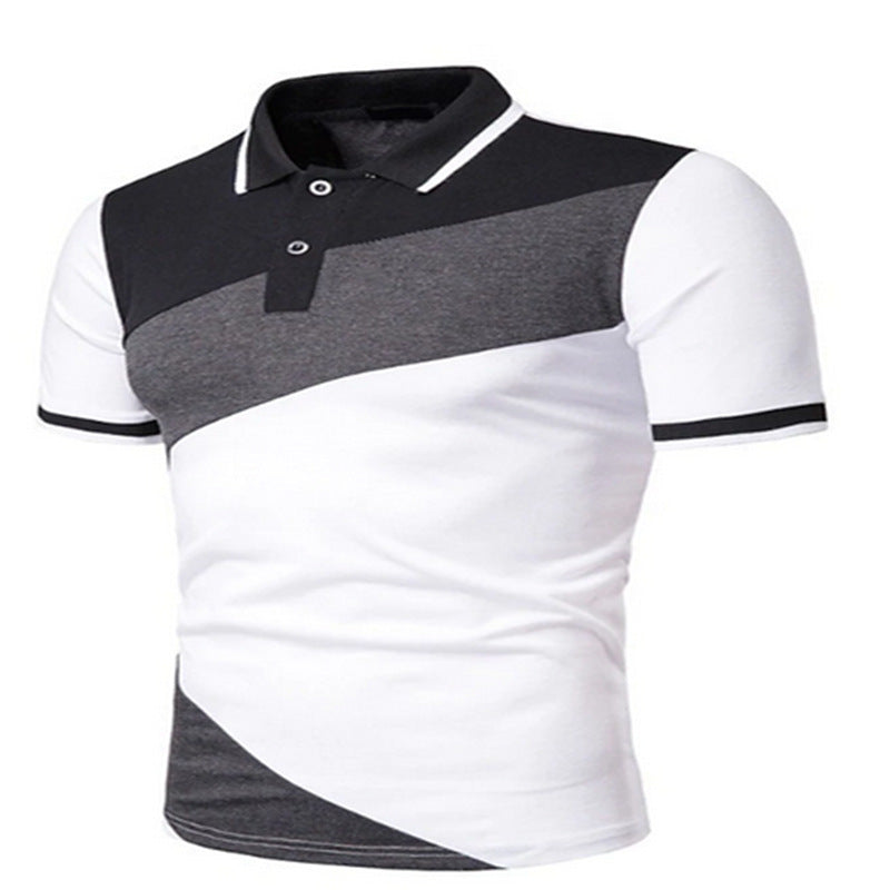 Herren Poloshirt mit modernem Farbblockdesign WW