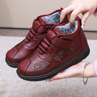 Damen Stiefel mit Blumenstickerei WW