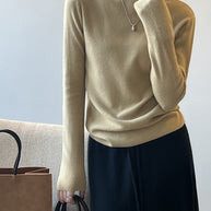 WW Halbturtleneck gebürsteter Soft-Touch-Pullover