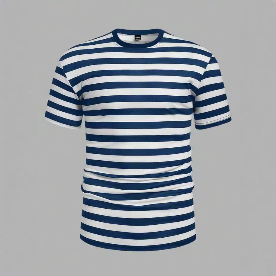 Herren Freizeit T-Shirt mit auffälligen Streifen WW