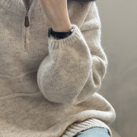 WW Soft Touch Halzip-Pullover mit Stehkragen