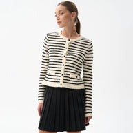 Damen Strickjacke mit eleganten Knopfdétails und lässigem Schnitt WW