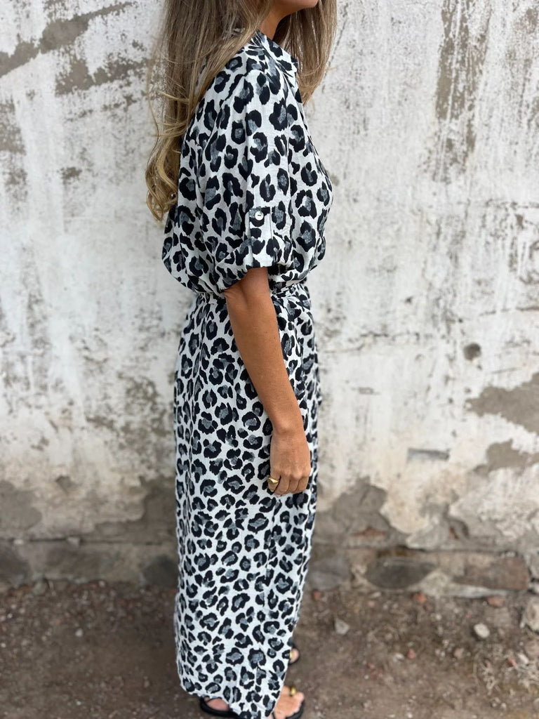Damen Maxikleid mit Gürteltasche und Taschen WW
