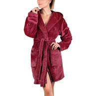Damen Bademantel aus weichem Mikrofaserstoff WW