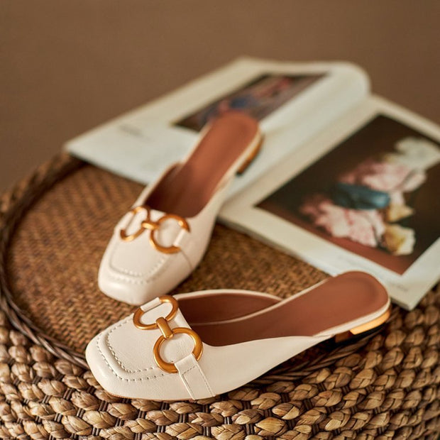 Damen Elegante und bequeme Schuhe mit schickem Metallverschluss W&W