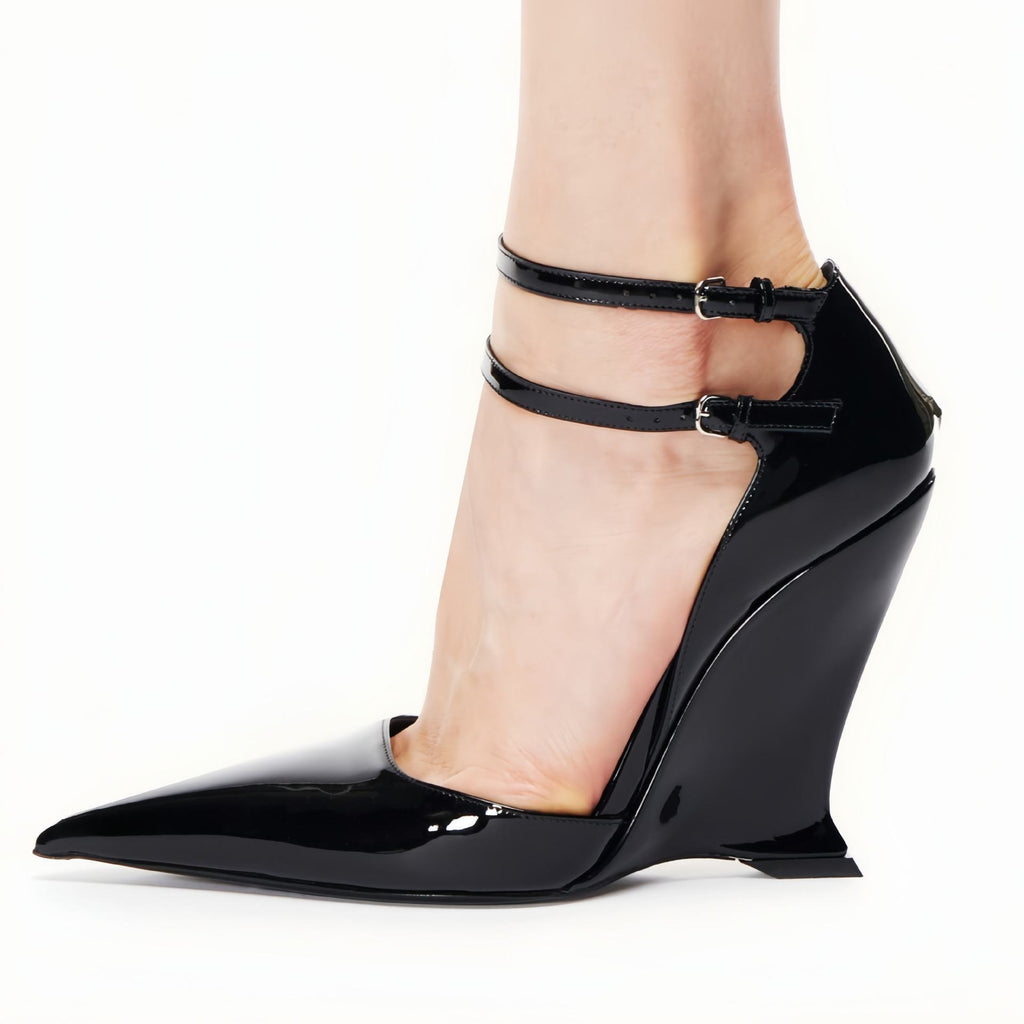 Damen Elegante Wildleder Keilpumps WW