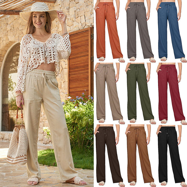Damen Bequeme Weite Sommerhose WW
