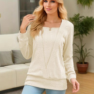 Damen Pullover mit Zopfmuster WW