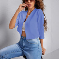 Damen cropped Blazer mit eleganter Silhouette und lockerer Passform WW