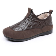 Damen Bequeme und isolierende Hausschuhe mit rutschfester Sohle WW