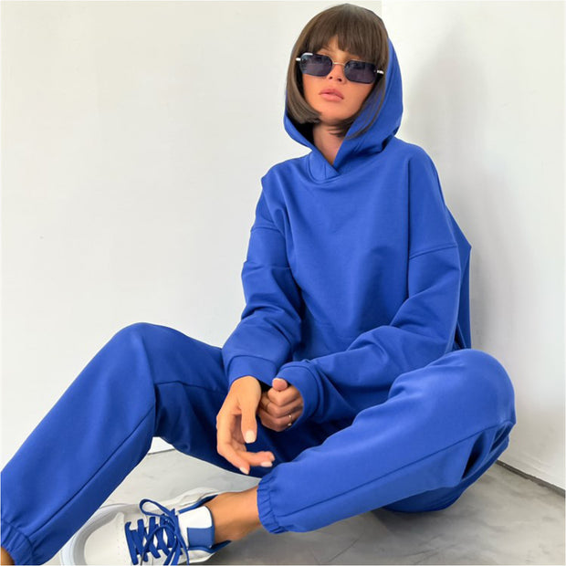 Damen Sportliches Sweatshirt- und Jogginghose-Set WW