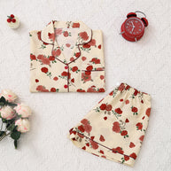 Damen Bio-Baumwoll Schlafanzug Set WW