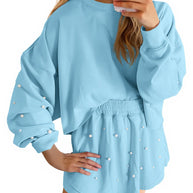 Damen Sportliches Sweatshirt- und Rock-Set WW