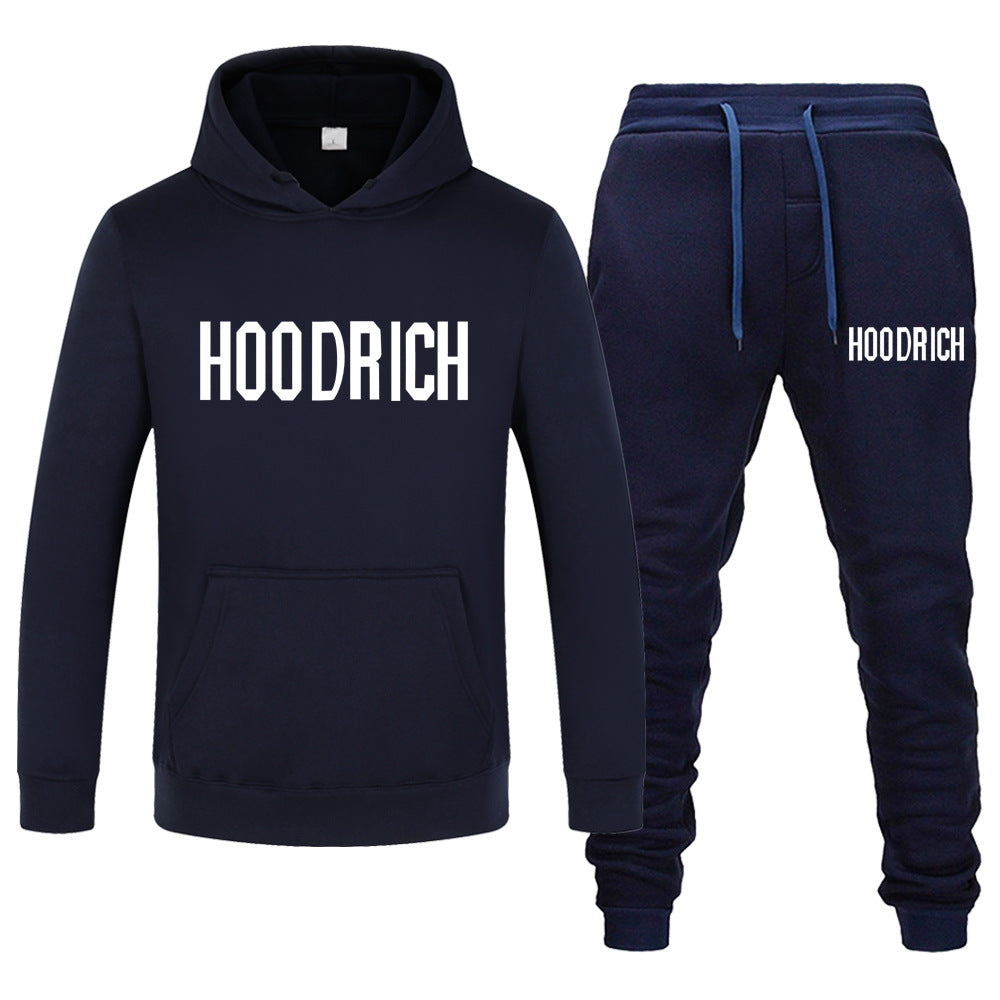 Damen Sportliches Hoodie- und Jogginghose-Set mit kontrastierendem Logo WW
