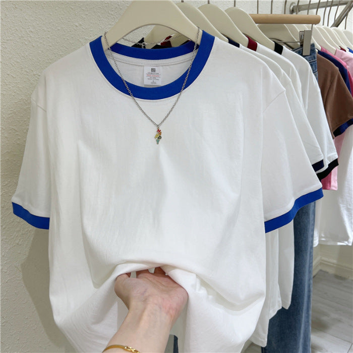 Femme Classic Kontrastbesatz T-Shirt WW