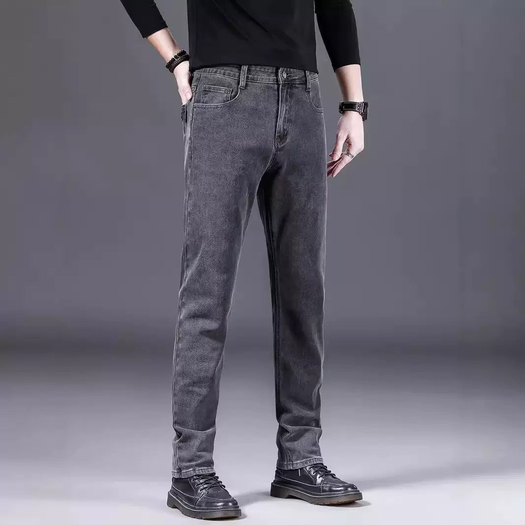 Herren modische Slim-Fit Jeans aus weichem Denim WW