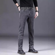 Herren modische Slim-Fit Jeans aus weichem Denim WW