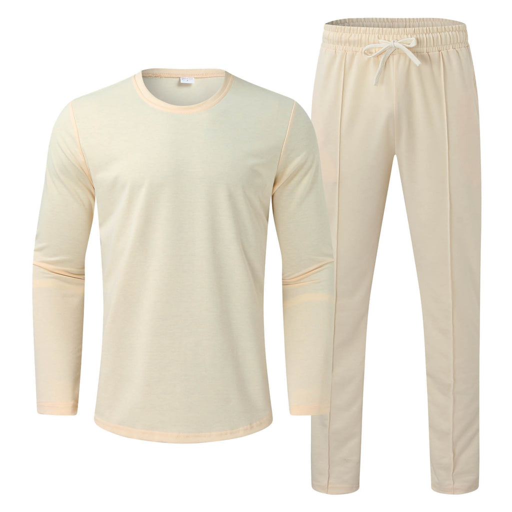 Herren Funktionales Langarmshirt und bequeme Jogginghose Set WW