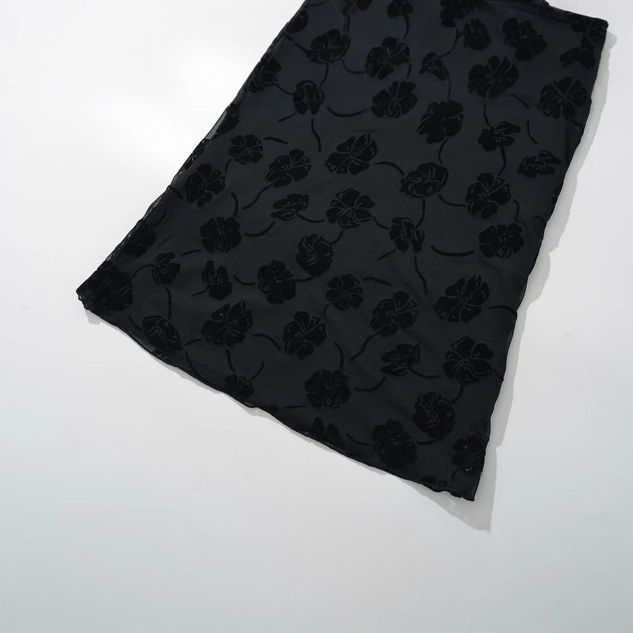 Damen Maxikleid aus luxuriösem, floralem Design W&W