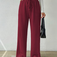 Damen Bequeme Stoffhose mit strukturierter Oberfläche WW