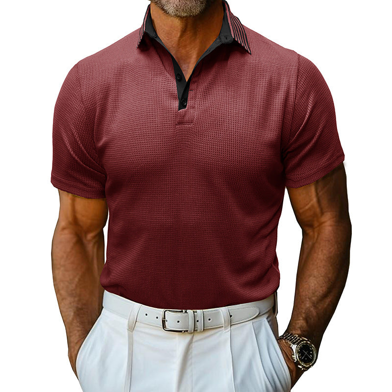 Herren Sportliches Poloshirt mit atmungsaktiven Mesh-Eigenschaften und elegantem Kragen WW
