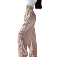 Damen Sportliche Hose mit weitem Schnitt und elastischem Bund WW