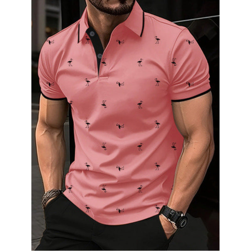 Herren Freizeit Bedrucktes Polo-Shirt WW