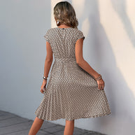 Damen Midikleid mit asymmetrischem Schnitt und modischem Bindegürtel WW