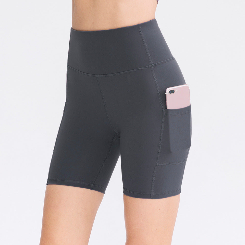 Damen Hochgeschnittene Sportshorts mit Camouflage-Muster und elastischem Bund WW