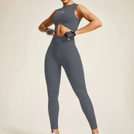 Damen Sportoberteil und Hochleistung Leggings Set WW