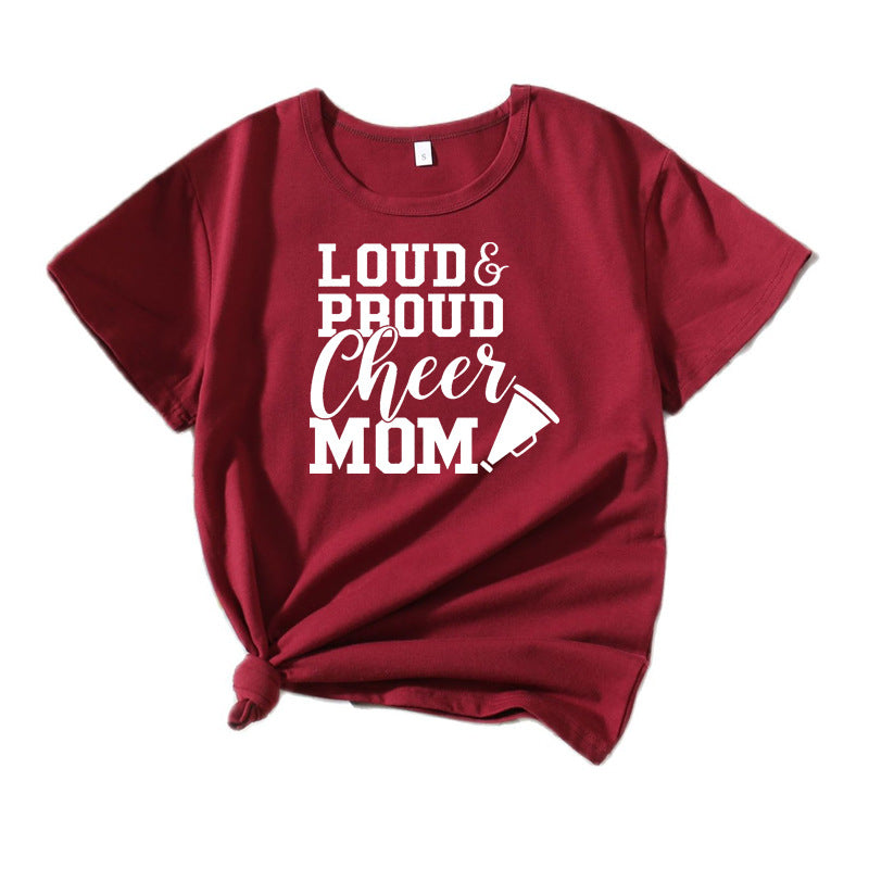 Frauen Cheerleading Mama Grafik T-Shirt WW