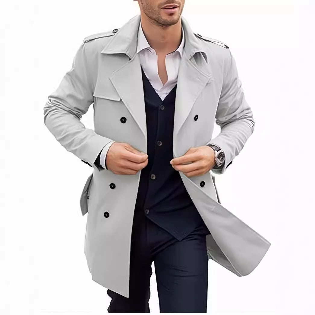 Herren Trenchcoat mit elegantem Schnitt WW