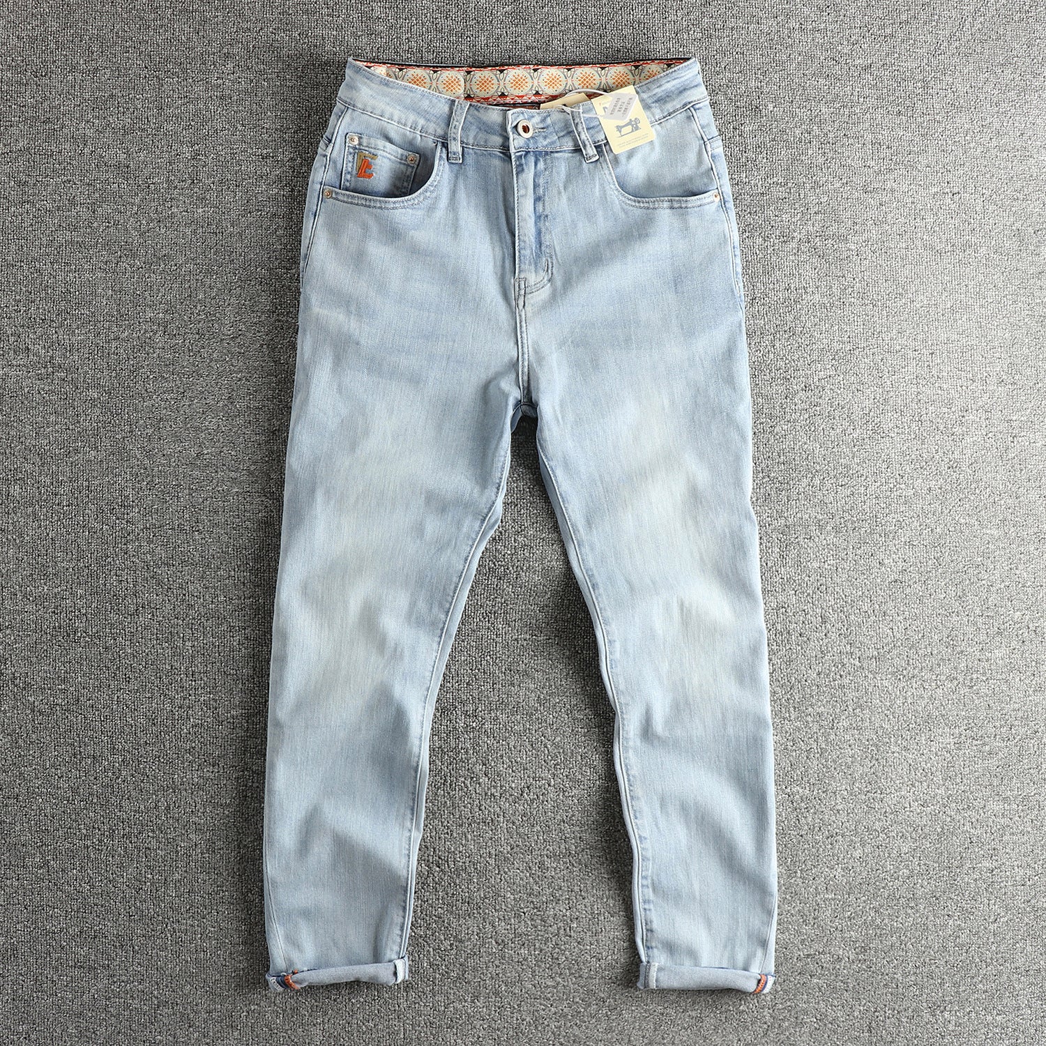 Damen Slim-Fit Jeans mit hohem Bund und Vintage-Effekt WW