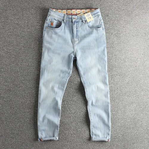 Damen Slim-Fit Jeans mit hohem Bund und Vintage-Effekt WW