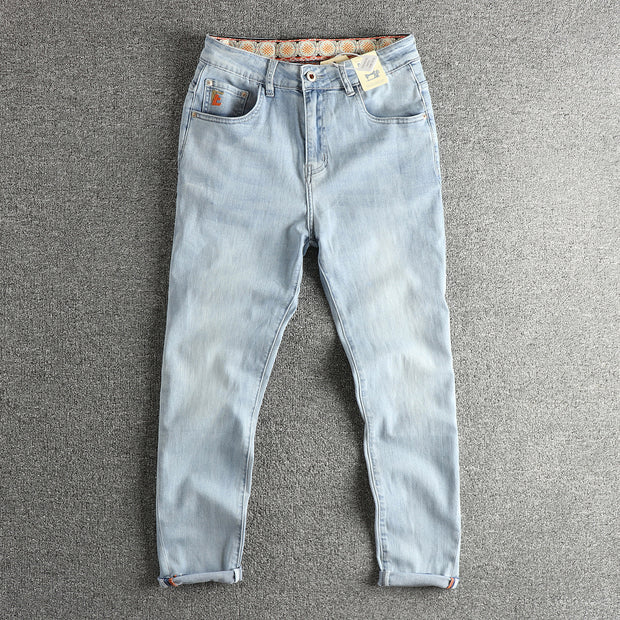 Damen Slim-Fit Jeans mit hohem Bund und Vintage-Effekt WW