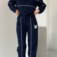 Damen sportliches Fleece-Anzugset mit Stehkragen und praktischen Taschen WW