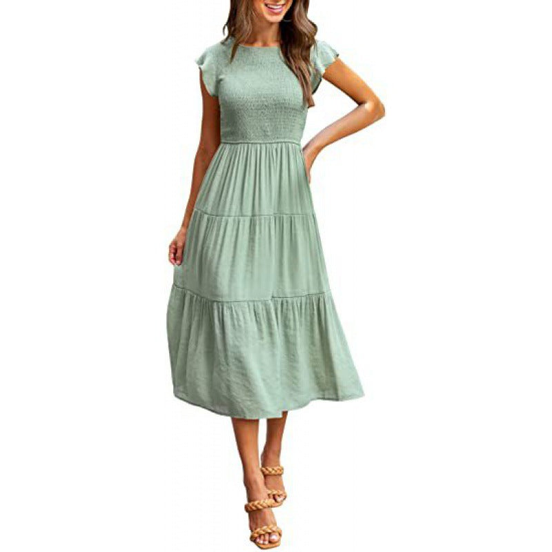 Damen Sommerkleid mit fließendem Schnitt WW