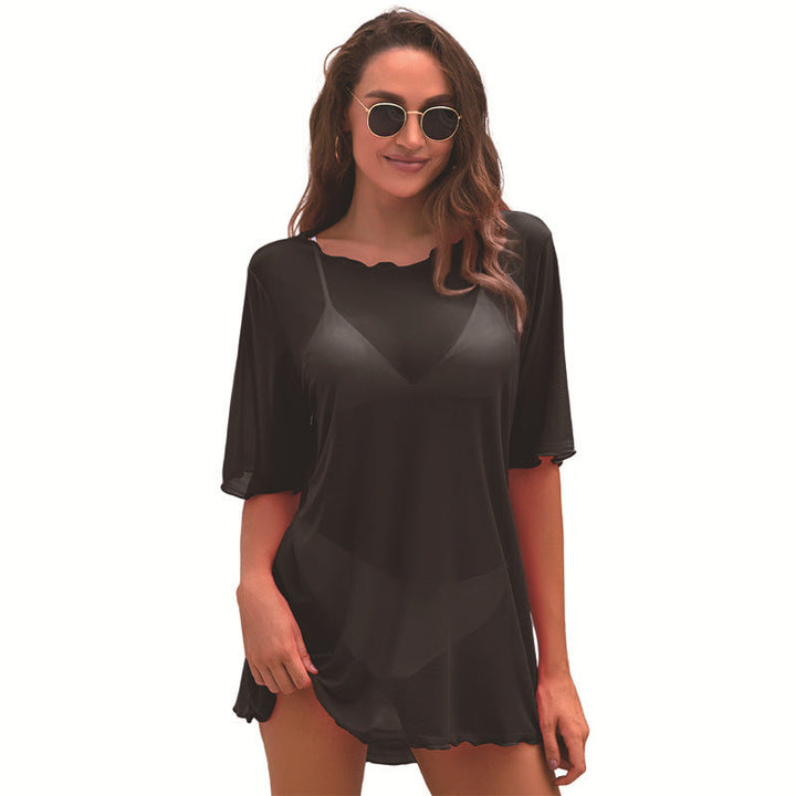 Damen Strandcoverup mit lässigem Schnitt W&W Mode