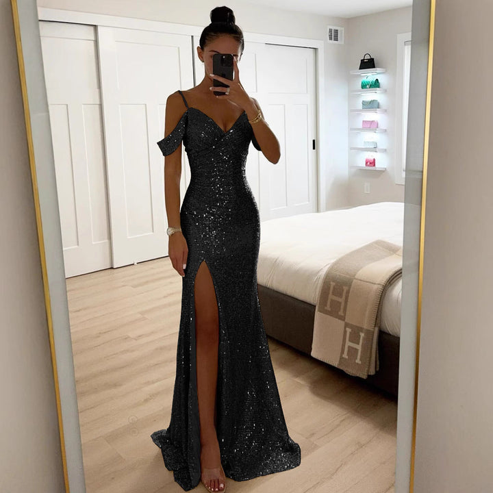W&W Mode | Elegantes Damenkleid Mit Pailletten Und Trägern