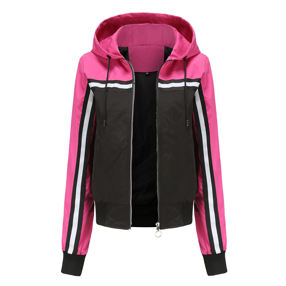 Damen sportliche Jacke mit modernen Streifenelementen WW