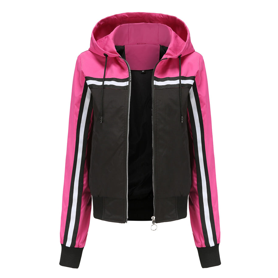 Damen sportliche Jacke mit modernen Streifenelementen WW