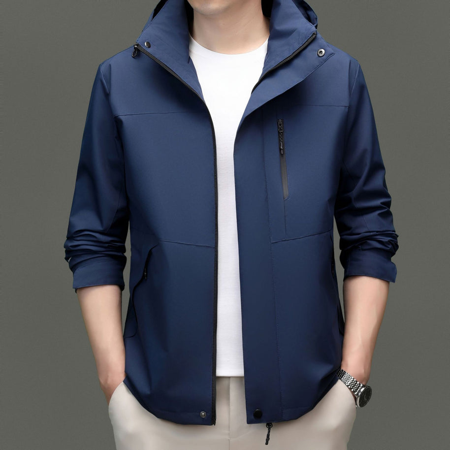 Herren Übergangsjacke mit stylischem Stehkragen und atmungsaktiven Eigenschaften WW