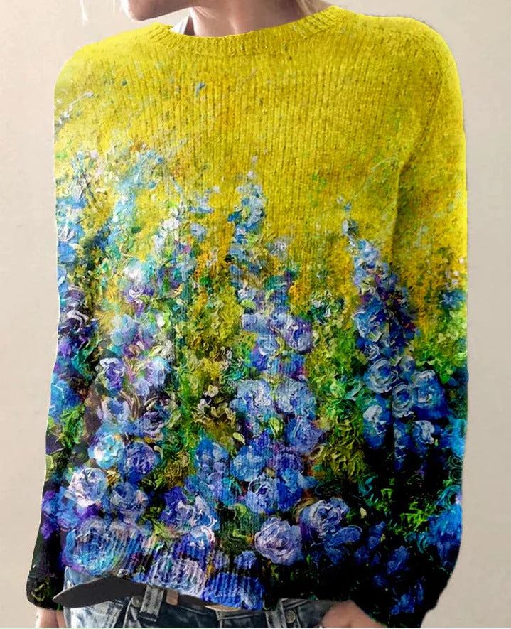 WW | Bequemes Sweatshirt mit Blumenmuster