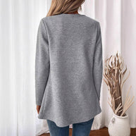 Damen Strickjacke mit Schlanker Passform – Minimalistischer & Eleganter Pendlerstil